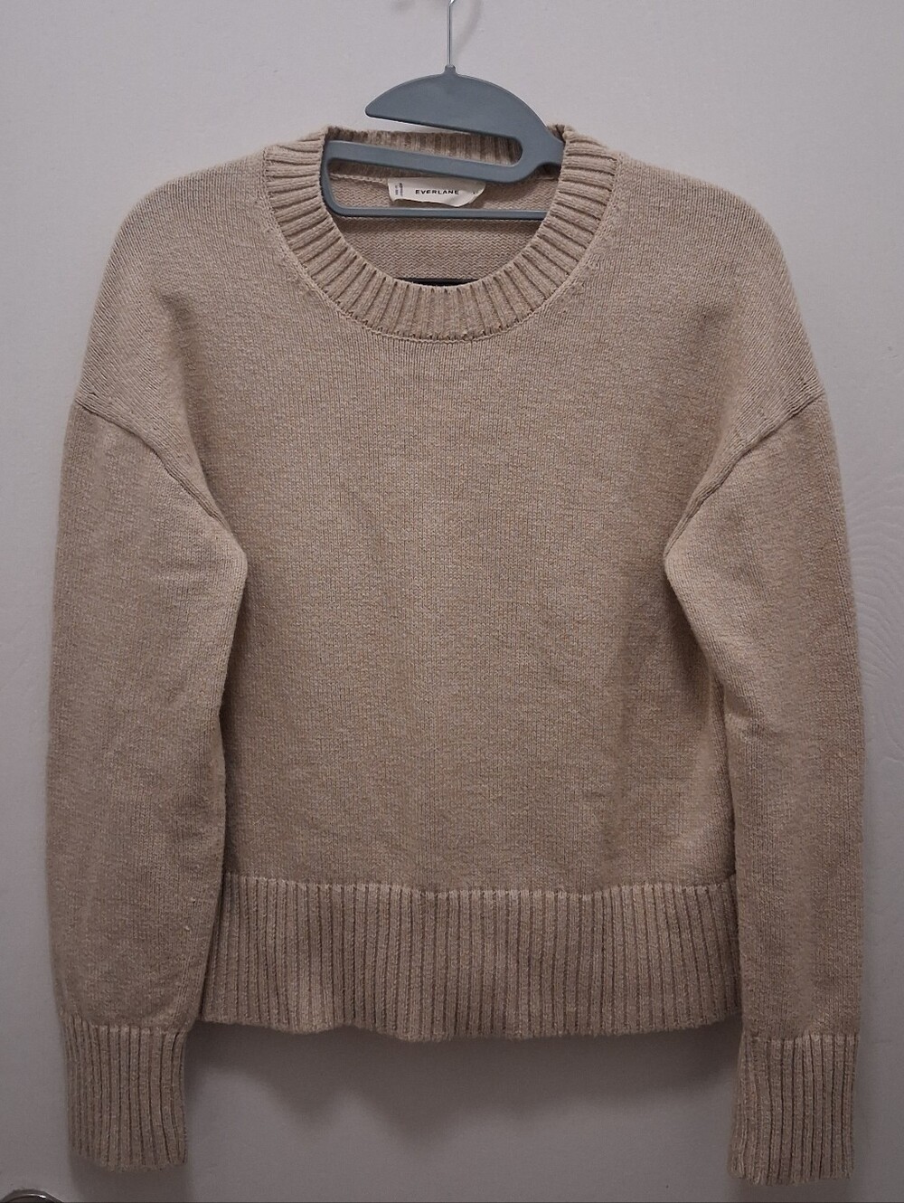 Everlane- The Boxy Sweater Beige Size XS
